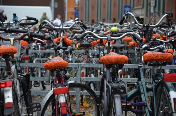 Radparkplatz am Bahnhof Münster © entdecker-greise.de