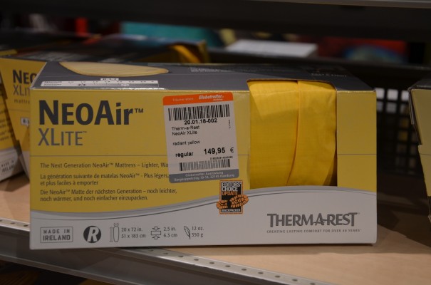 Thermarest-Matten bei Globetrotter ©entdecker-greise.de