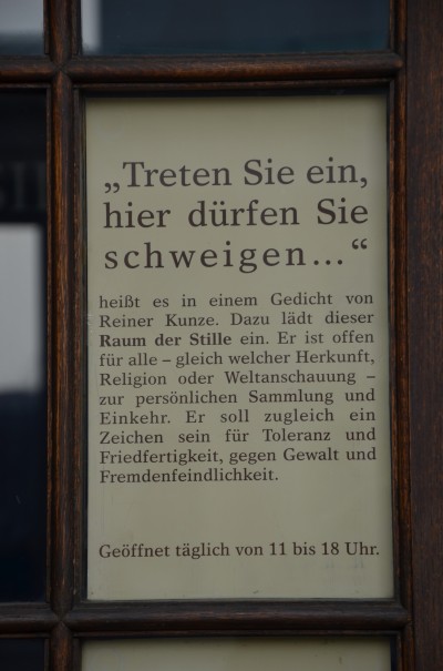 Eine schöne Idee - der Raum der Stille in Berlin ©entdecker-greise.de