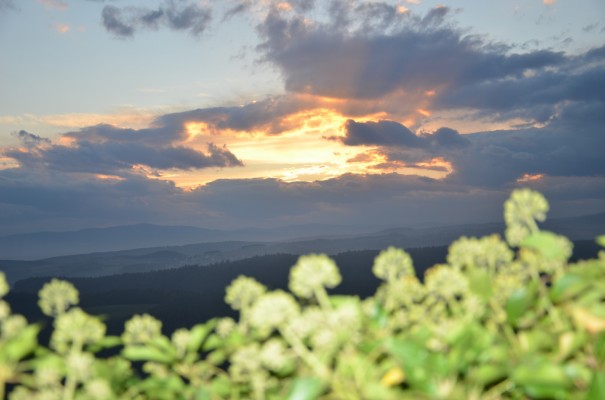 Abendstimmung auf Burg Bernstein - was für ein Geschenk ©entdecker-greise.de