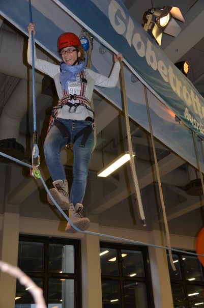 Gleich ist der Globetrotter Hochseilparcours geschafft! ©entdecker-greise.de