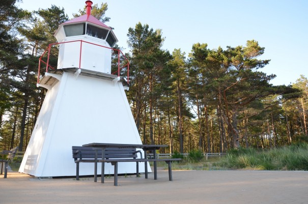 Kleiner Leutturm am Strand Sjosanden. ©entdecker-greise.de